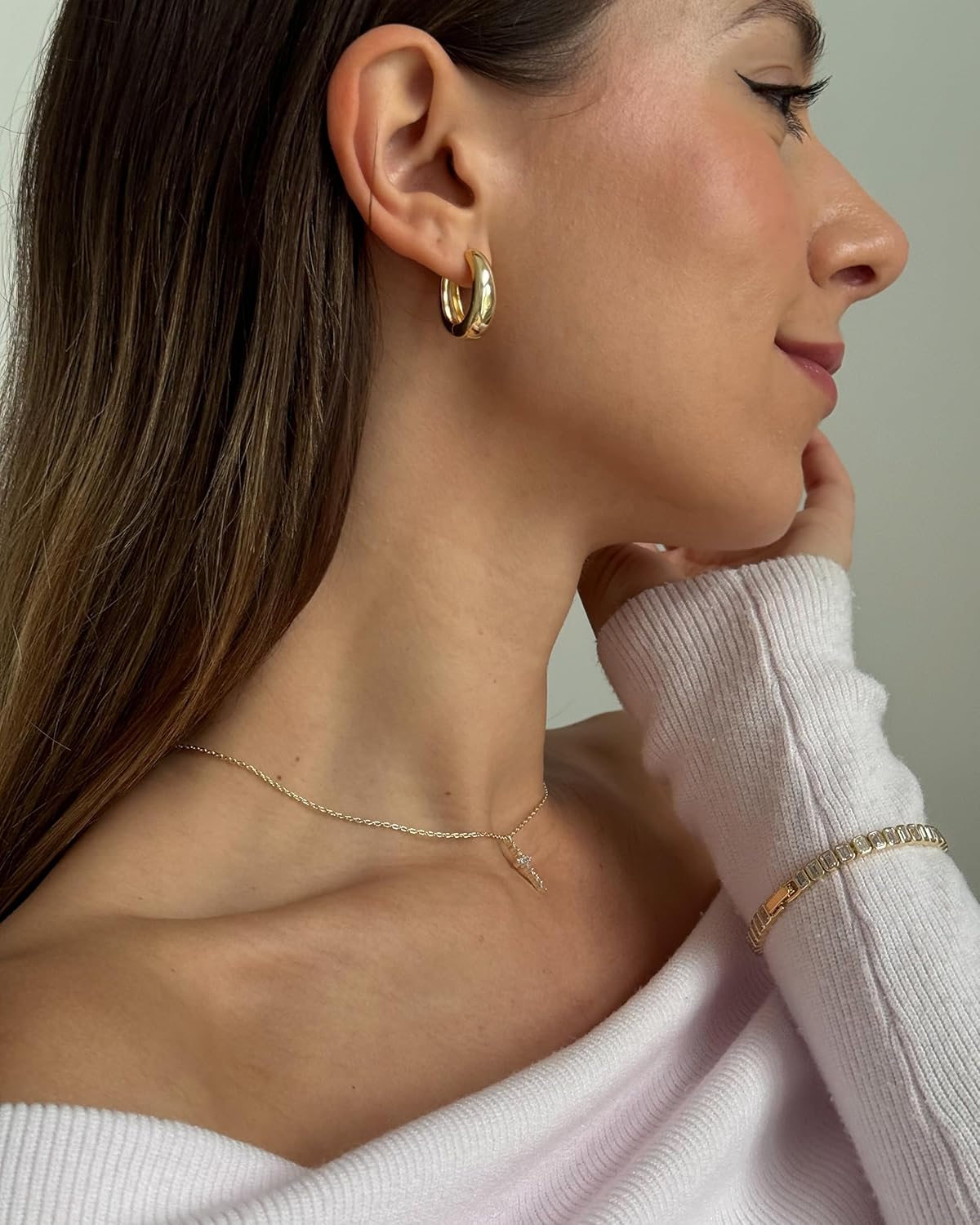 Elegant Gold Hoop Earrings